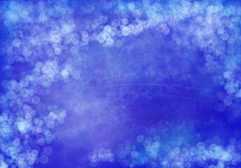 background of abstract glitter lights. blue and white. de focused