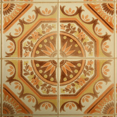 Portuguese tiles in wall