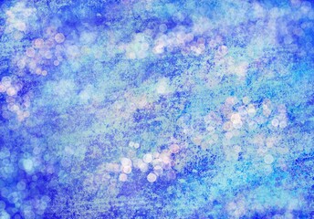background of abstract glitter lights.  blue and white. de focused
