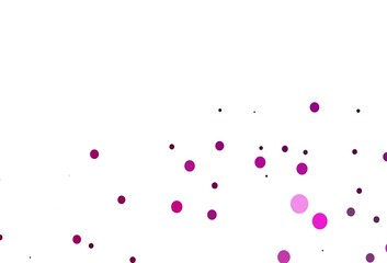 Light Pink vector pattern with spheres.