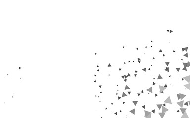 Light Silver, Gray vector backdrop with lines, triangles.