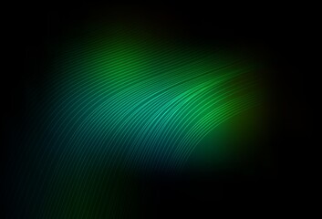 Dark Green vector blurred bright template.