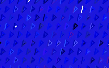 Dark BLUE vector pattern with polygonal style.