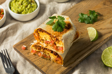 Homemade Chorizo Breakfast Burrito