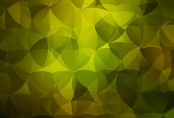 Dark Green vector texture with abstract forms.