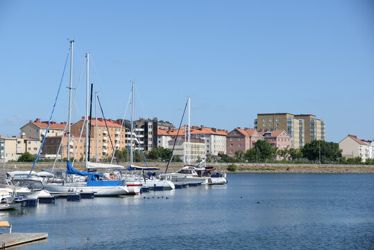 Marina in Karlskrona, Schweden