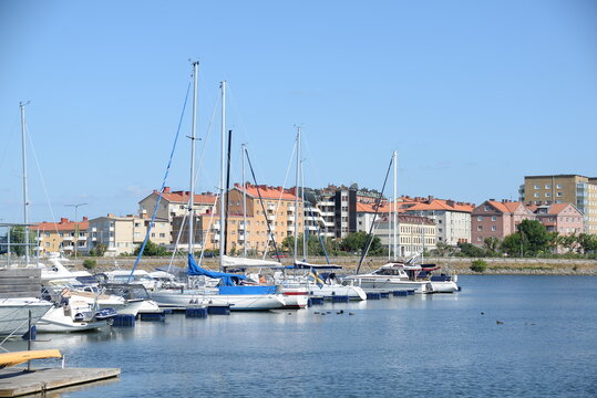 Marina in Karlskrona, Schweden