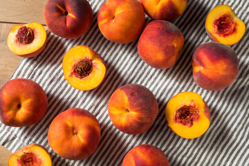 Raw Organic Yellow Peaches