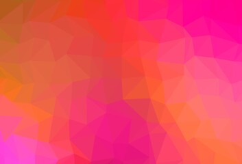 Light Pink, Yellow vector low poly texture.