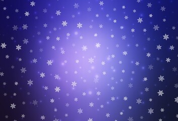 Light Purple vector pattern in Christmas style.