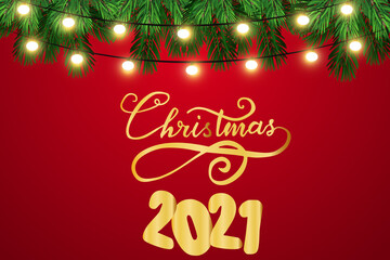 Christmas, New Year illustration. Greeting card. For web design, print, vector. Art.