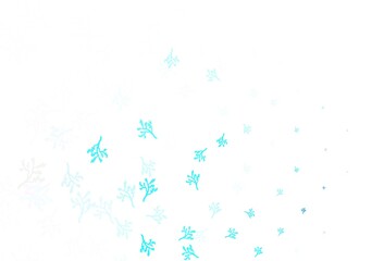 Light BLUE vector abstract background with sakura.
