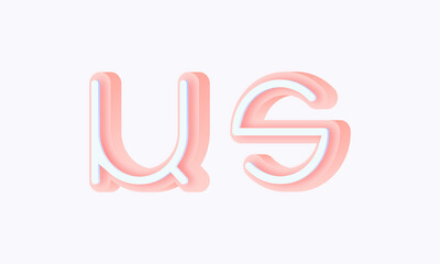 3D isometric premade logo rounded kids store circle monogram alphabet characters