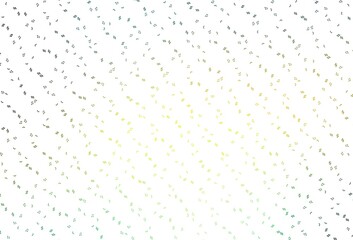 Light Blue, Yellow vector background with music symbols.