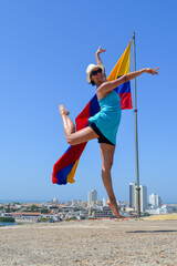 Chica bailarina muy colombiana