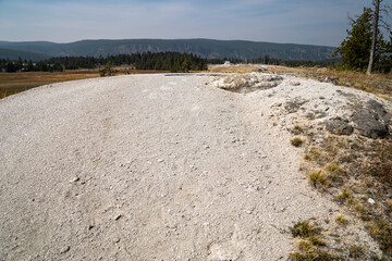 Arrowhead Spring in the Geyser Hill Group and Upper Geyser Basin at Yellowstone National Park