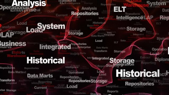 DATA WAREHOUSE Keywords Animation, Background, Loop, 4k
