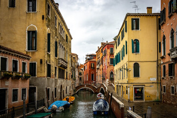 canal in Castello Quarter in Venice