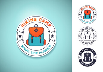 Camping and outdoor adventure vintage logos, emblems,badges. Travel logo emblems. Vector Logo concept