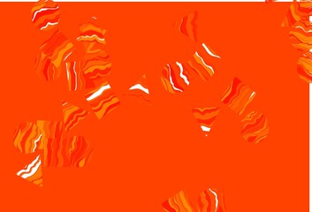 Light Orange vector pattern in polygonal style with circles.