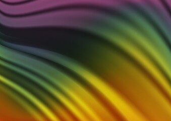 Obraz premium Dark Multicolor, Rainbow vector abstract blurred pattern.