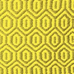 Bright IlluminatingYellow and Gray Wool Rug Carpet Texture Background.