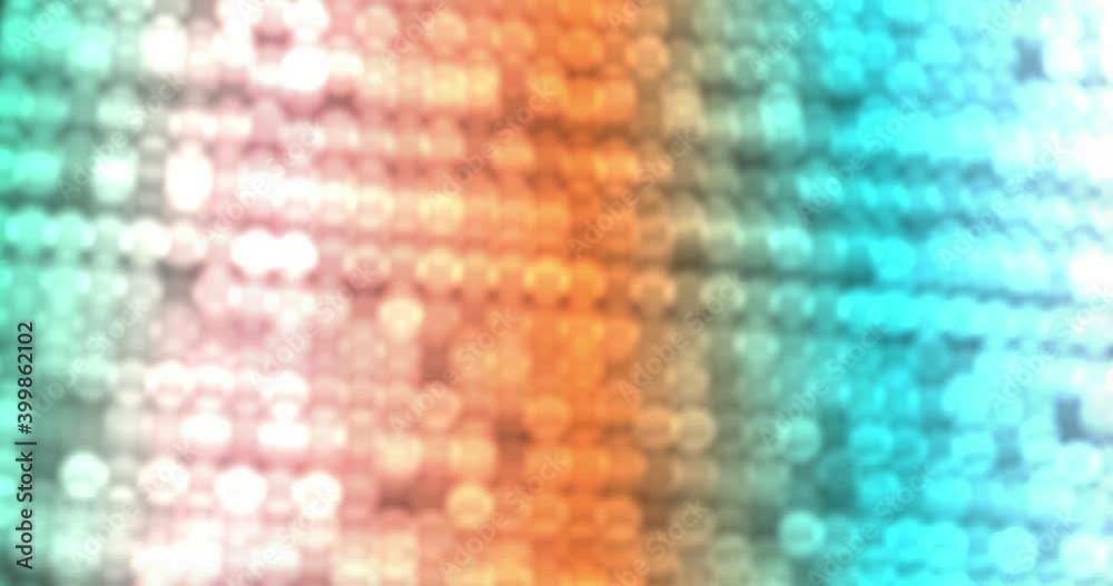 Wall mural lens bokeh glitter light. blinking circles sparkling with gradient colors and bright lights falling.