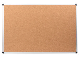 blank cork notice board with metal aluminum frame