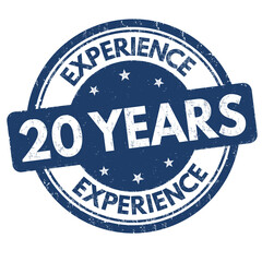 20 years experience sign or stamp