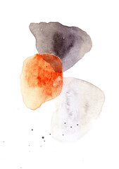 contemporary watercolor painting with simple and minimalist composition. abstract pattern luxury style for design backgrounds, prints, wallpapers, fabrics, etc.