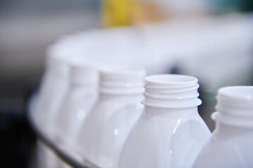 bottles of milk