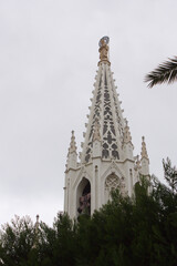Church bell tower of San José Montaña, Valencia, Spain.
