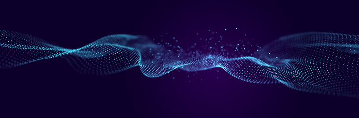 Information Technology. Digital background. 3D visualization of big data. 3d rendering.