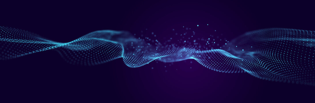 Information Technology. Digital background. 3D visualization of big data. 3d rendering.