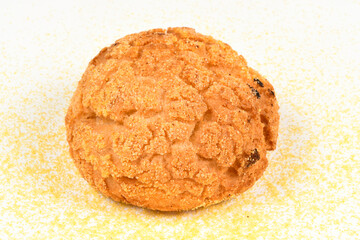 Corn bread is a bread made from corn flour and wheat