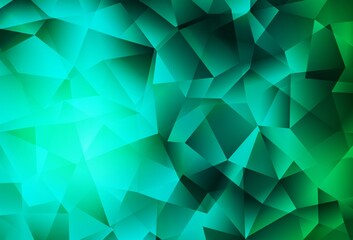 Obraz premium Light Green vector abstract mosaic pattern.