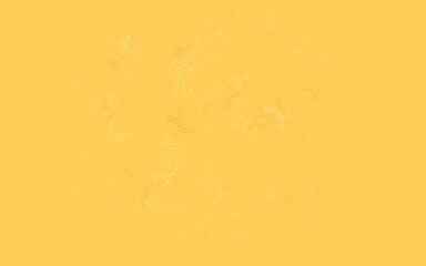 Light Orange vector backdrop with artificial intelligence data.