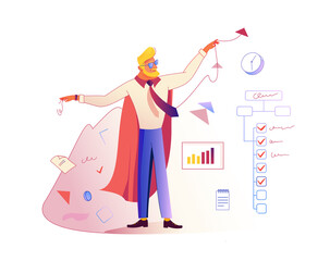 Goal setting and work optimization illustration