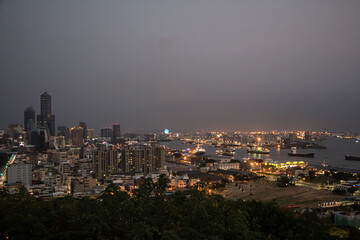 Obraz premium 台湾の高雄市の夜景