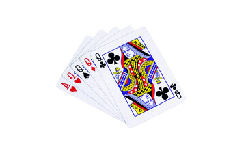Playing cards, a Four of a kind in a Poker game