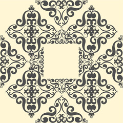 Fototapeta na wymiar Background with victorian style. Lace or carved illustrations for frames and ethnic decorations
