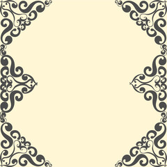 Background with victorian style. Lace or carved illustrations for frames and ethnic decorations