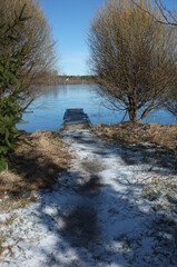 Fototapeta na wymiar winter lake