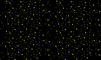 yellow dots pattern on black background,vector illustration