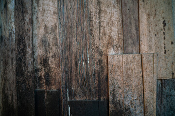 Retro old wooden brown wood texture copy space