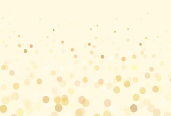 Light Red, Yellow vector backdrop with dots.