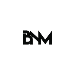 Obraz premium bnm letter original monogram logo design