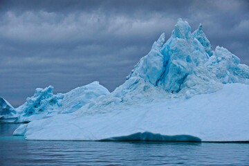 Icebergs in Disko Bay, Ilulissat, West Greenland