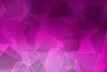 Light Pink vector texture with abstract poly forms.