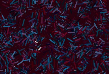 Dark red vector background with straight lines.